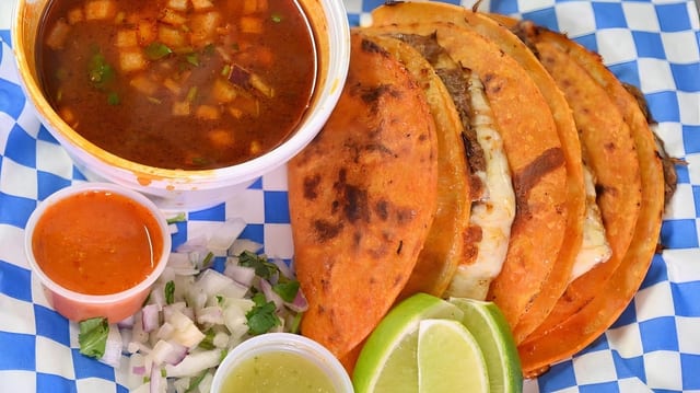 1 Quesataco (Consomé Not Included).