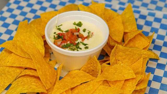 Side of Chips and Queso.