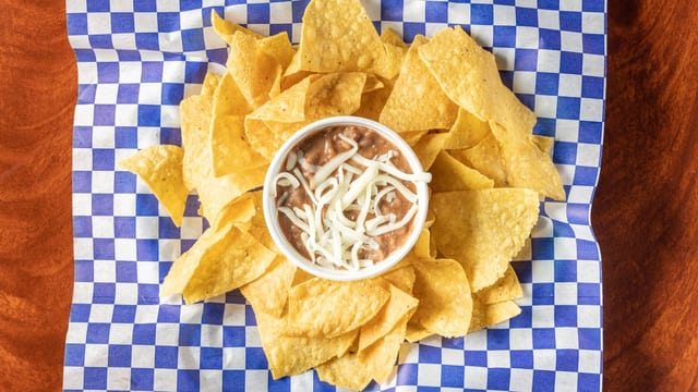 Chips and Bean Dip.